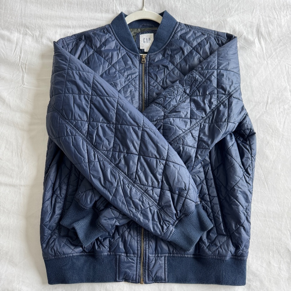 Mens Quilted Bomber Jacket | Gap